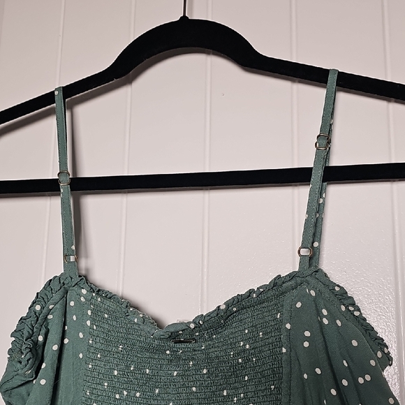 O'Neill M Mint Green Dress with White Dots - Picture 8 of 11